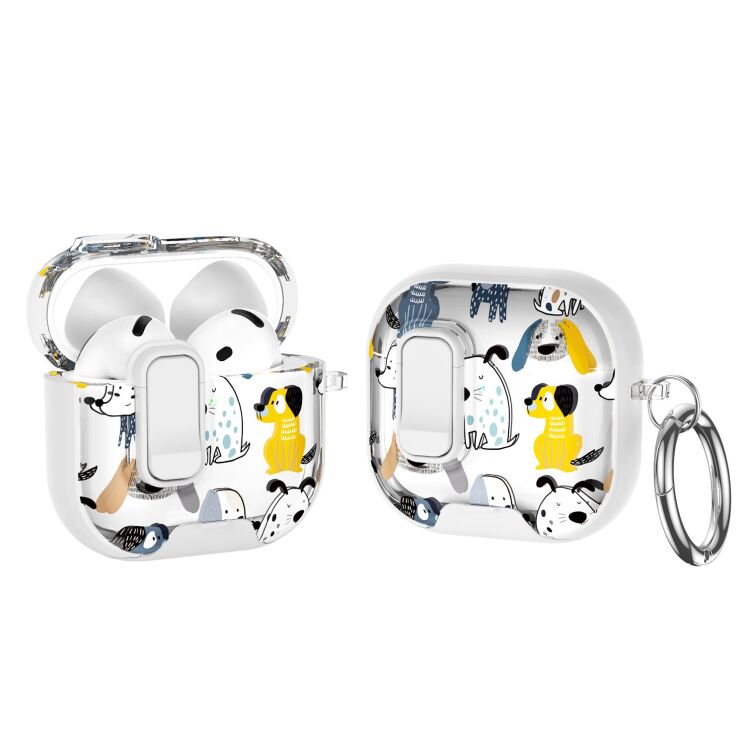 Защитный чехол Deexe Crystal Lock для AirPods 4 - Cartoon Dog: фото 1 из 9