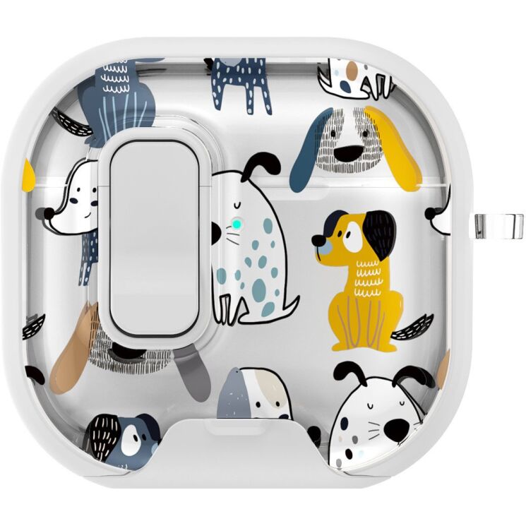Защитный чехол Deexe Crystal Lock для AirPods 4 - Cartoon Dog: фото 2 из 9