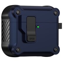 Захисний чохол Deexe Defender Armor для Apple AirPods 4 - Dark Blue: фото 1 з 7