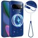Защитный чехол Deexe Glitter Case with MagSafe для Google Pixel 11 Pro XL - Blue (426007L). Фото 1 из 7
