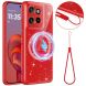 Защитный чехол Deexe Glitter Case with MagSafe для Motorola Edge 50 Neo / 60 Neo - Red (367160R). Фото 1 из 7