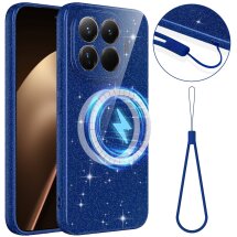 Защитный чехол Deexe Glitter Case with MagSafe для Xiaomi 17T Pro - Blue: фото 1 из 8