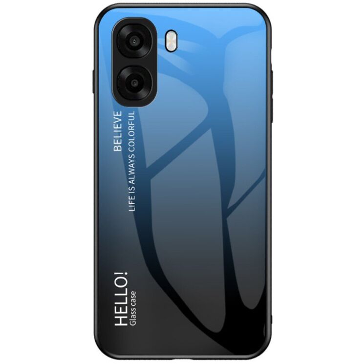 Захисний чохол Deexe Gradient Color для OPPO A6x - Blue / Black: фото 1 з 8
