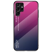 Защитный чехол Deexe Gradient Color для Samsung Galaxy S22 Ultra - Rose: фото 1 из 9