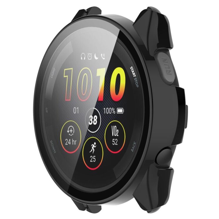 Защитный чехол Deexe Hard Frame для Garmin Forerunner 165 / 165 Music - Black: фото 2 из 8