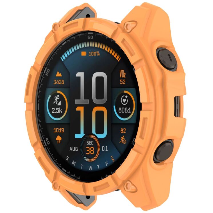 Защитный чехол Deexe Hollow Cover для Garmin Tactix 8 (51mm) - Orange: фото 5 из 7