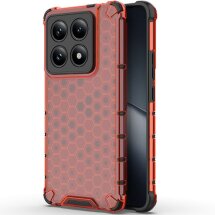 Защитный чехол Deexe Honeycomb Series для Xiaomi 14T Pro - Red: фото 1 из 5