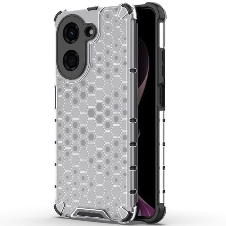 Захисний чохол Deexe Honeycomb Series для Xiaomi Redmi A5 - Grey: фото 2 з 6