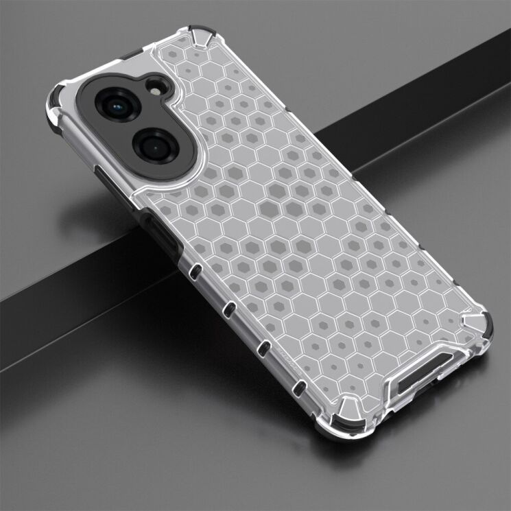 Захисний чохол Deexe Honeycomb Series для Xiaomi Redmi A5 - Grey: фото 4 з 6