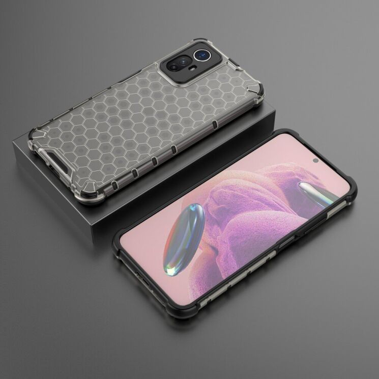 Защитный чехол Deexe Honeycomb Series для Xiaomi Redmi Note 12S - Black: фото 3 из 6