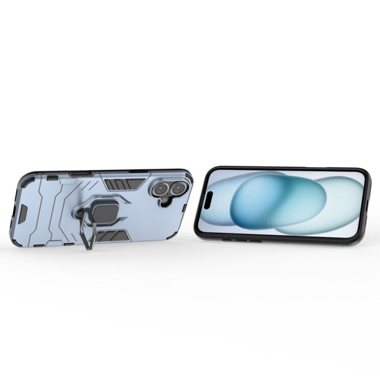 Защитный чехол Deexe Hybrid Case для Apple iPhone 16 Plus - Blue: фото 3 из 6