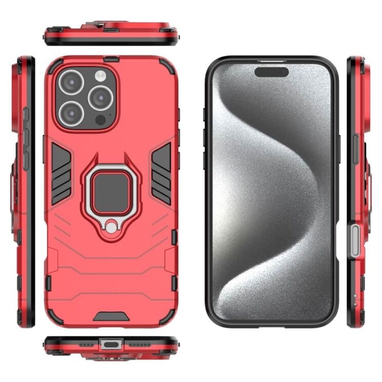 Защитный чехол Deexe Hybrid Case для Apple iPhone 16 Pro Max - Black: фото 6 из 6