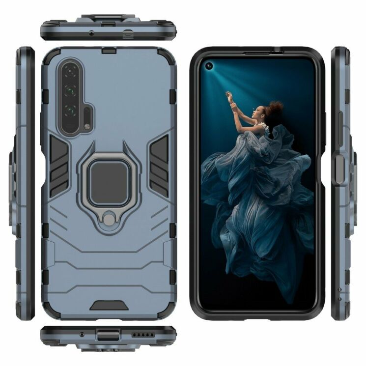 Защитный чехол Deexe Hybrid Case для Huawei Honor 20 Pro - Blue: фото 4 из 7