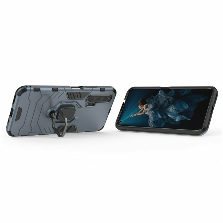 Защитный чехол Deexe Hybrid Case для Huawei Honor 20 Pro - Blue: фото 5 из 7