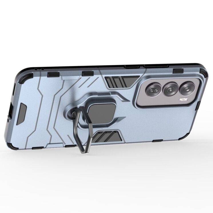 Защитный чехол Deexe Hybrid Case для OPPO Reno 12 Pro - Blue: фото 3 из 6