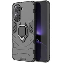 Захисний чохол Deexe Hybrid Case для Xiaomi Poco X7 Pro - Black: фото 1 з 6