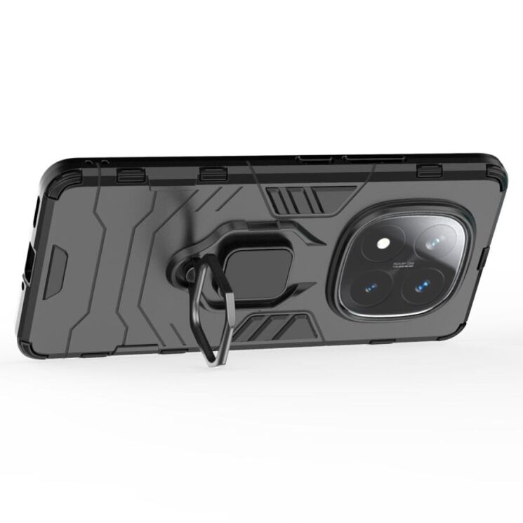 Захисний чохол Deexe Hybrid Case для Xiaomi Redmi Note 14 Pro Plus - Black: фото 3 з 6