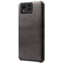 Защитный чехол Deexe Leather Back Cover для ASUS Zenfone 11 Ultra - Black: фото 1 из 4