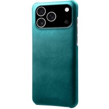 Захисний чохол Deexe Leather Back Cover для iPhone 18 Pro / 17 Pro - Green: фото 1 з 5