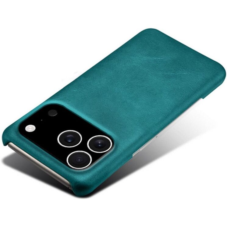 Захисний чохол Deexe Leather Back Cover для iPhone 18 Pro / 17 Pro - Green: фото 5 з 5