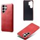 Защитный чехол Deexe Leather Back Cover для Samsung Galaxy S26 Ultra - Red (404417R). Фото 2 из 4