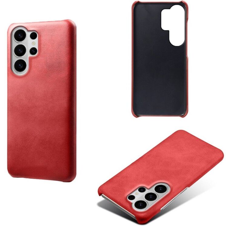 Защитный чехол Deexe Leather Back Cover для Samsung Galaxy S26 Ultra - Red: фото 2 из 4