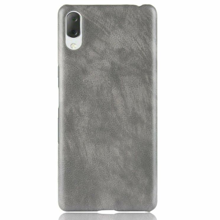 Защитный чехол Deexe Leather Back Cover для Sony Xperia L3 - Grey: фото 2 из 5