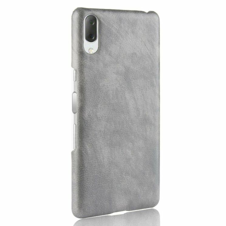 Защитный чехол Deexe Leather Back Cover для Sony Xperia L3 - Grey: фото 4 из 5