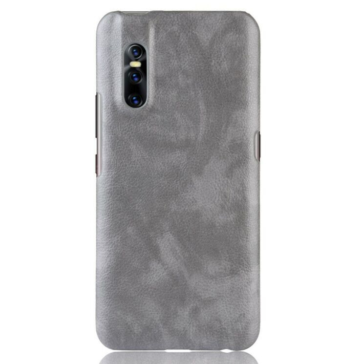 Защитный чехол Deexe Leather Back Cover для VIVO V15 Pro - Grey: фото 2 из 7