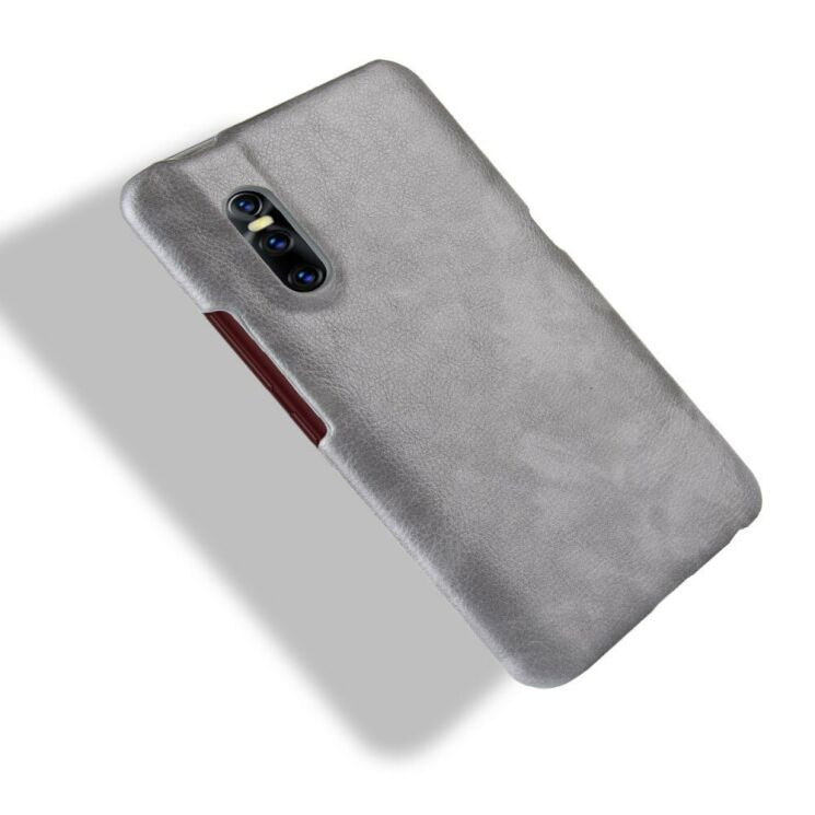 Защитный чехол Deexe Leather Back Cover для VIVO V15 Pro - Grey: фото 4 из 7