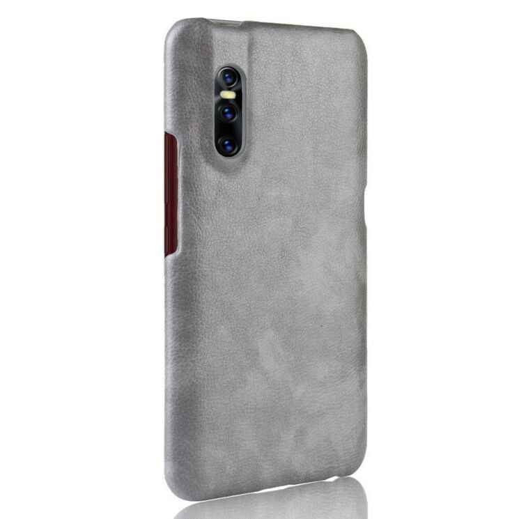 Защитный чехол Deexe Leather Back Cover для VIVO V15 Pro - Grey: фото 3 из 7