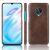 Защитный чехол Deexe Leather Back Cover для VIVO V17 - Coffee: фото 1 из 7
