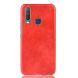 Защитный чехол Deexe Leather Back Cover для VIVO Y17 - Red (225706R). Фото 1 из 6