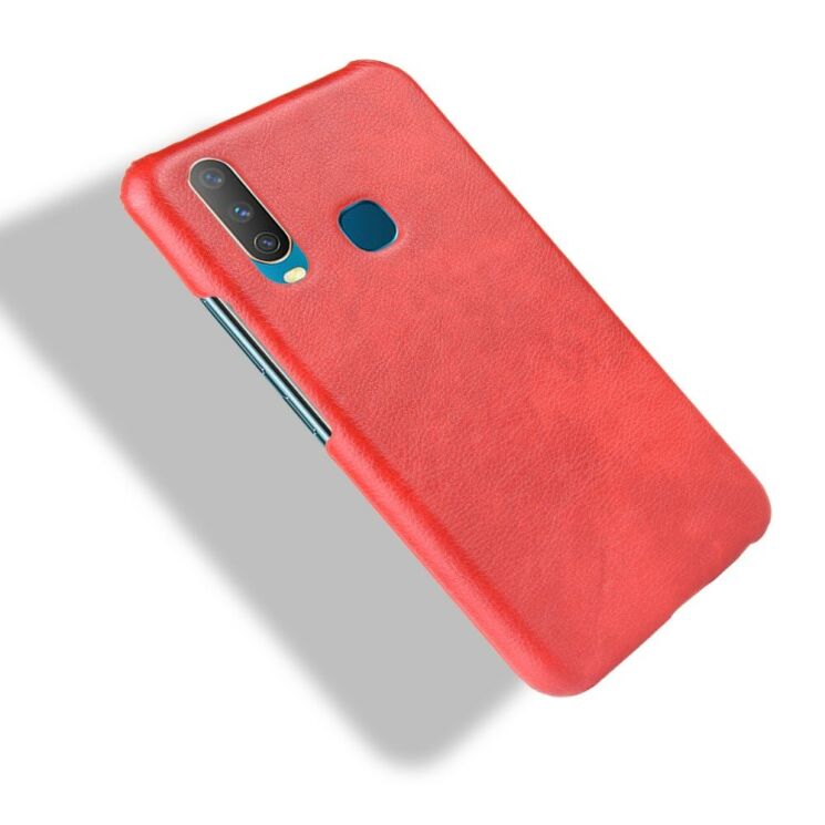 Защитный чехол Deexe Leather Back Cover для VIVO Y17 - Red: фото 4 из 6
