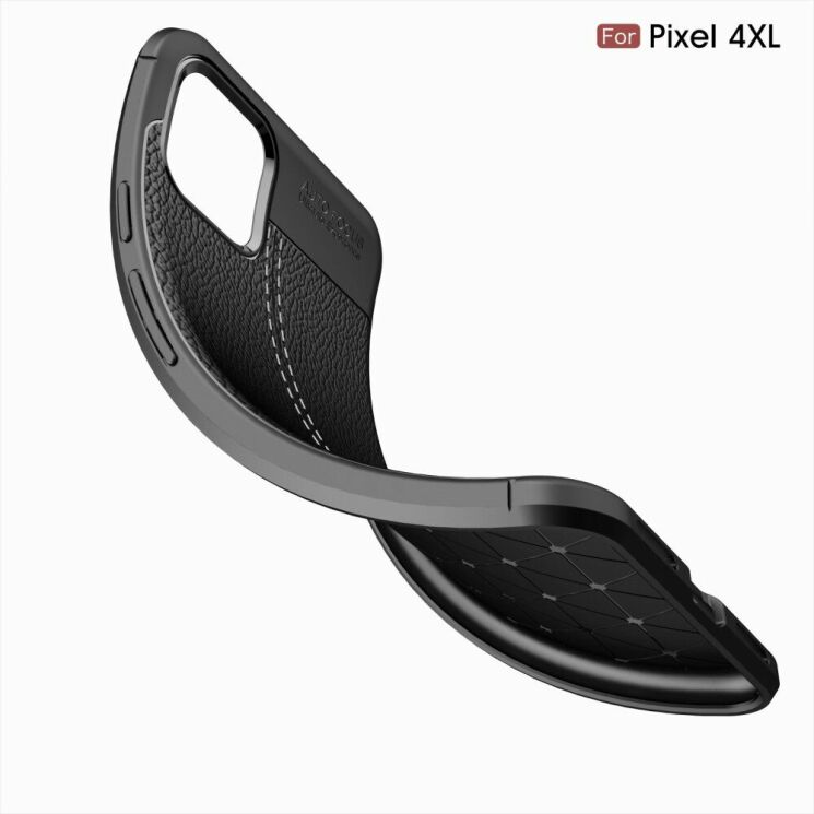 Защитный чехол Deexe Leather Cover для Google Pixel 4 XL - Red: фото 11 из 11