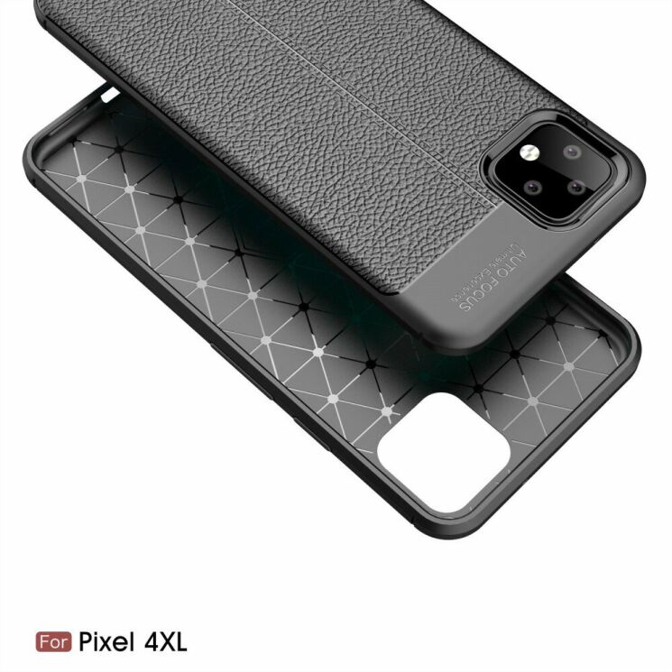 Защитный чехол Deexe Leather Cover для Google Pixel 4 XL - Red: фото 5 из 11