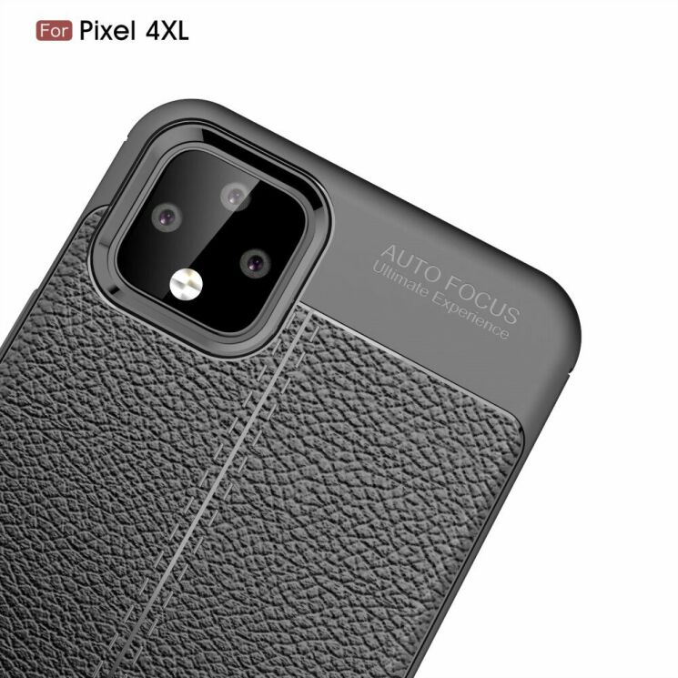 Защитный чехол Deexe Leather Cover для Google Pixel 4 XL - Red: фото 8 из 11