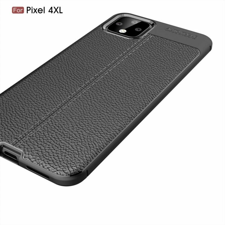 Защитный чехол Deexe Leather Cover для Google Pixel 4 XL - Red: фото 7 из 11