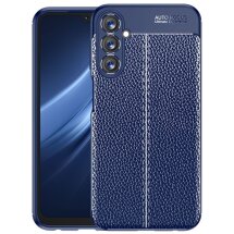 Защитный чехол Deexe Leather Cover для Samsung Galaxy A24 (A245) - Blue: фото 1 из 7
