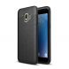 Защитный чехол Deexe Leather Cover для Samsung Galaxy J2 Core (J260) - Black (206302B). Фото 1 из 10