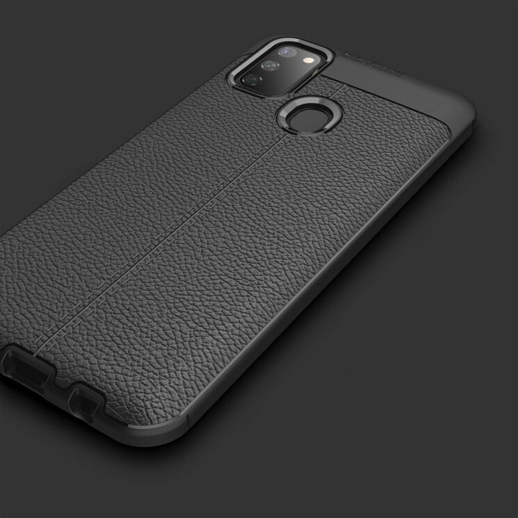 Защитный чехол Deexe Leather Cover для Samsung Galaxy M30s (M307) / Galaxy M21 (M215) - Black: фото 14 из 19