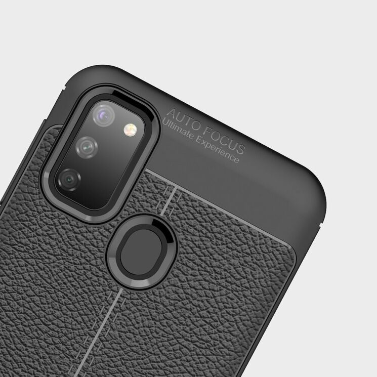 Защитный чехол Deexe Leather Cover для Samsung Galaxy M30s (M307) / Galaxy M21 (M215) - Black: фото 15 из 19