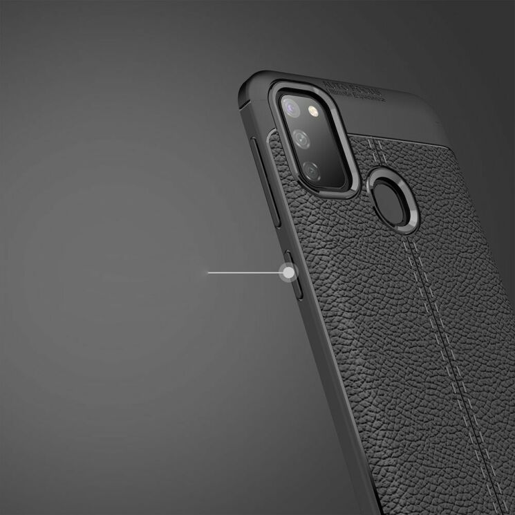 Защитный чехол Deexe Leather Cover для Samsung Galaxy M30s (M307) / Galaxy M21 (M215) - Black: фото 13 из 19