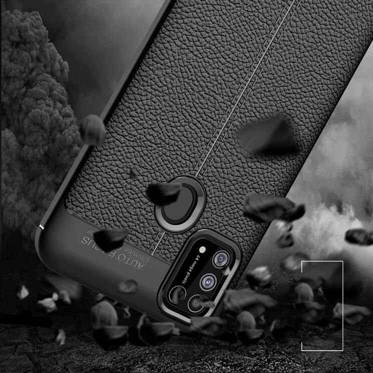 Силиконовый (TPU) чехол Deexe Leather Cover для Samsung Galaxy M31 (M315) - Red: фото 11 из 11