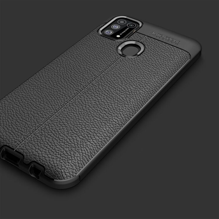 Силиконовый (TPU) чехол Deexe Leather Cover для Samsung Galaxy M31 (M315) - Red: фото 5 из 11