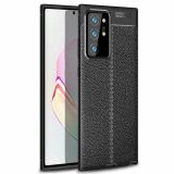 Силіконовий (TPU) чохол Deexe Leather Cover для Samsung Galaxy Note 20 Ultra (N985) - Black: фото 1 з 11