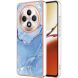 Защитный чехол Deexe Marble Case для OPPO Reno 12 F/FS - Blue (377801L). Фото 1 из 8