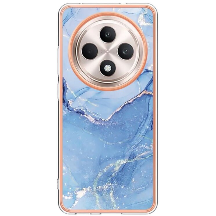 Защитный чехол Deexe Marble Case для OPPO Reno 12 F/FS - Blue: фото 2 из 8