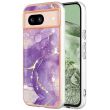Защитный чехол Deexe Marble Style для Google Pixel 8A - Purple (341036V)