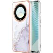 Защитный чехол Deexe Marble Style для Honor Magic 5 Lite - White (335226W)
